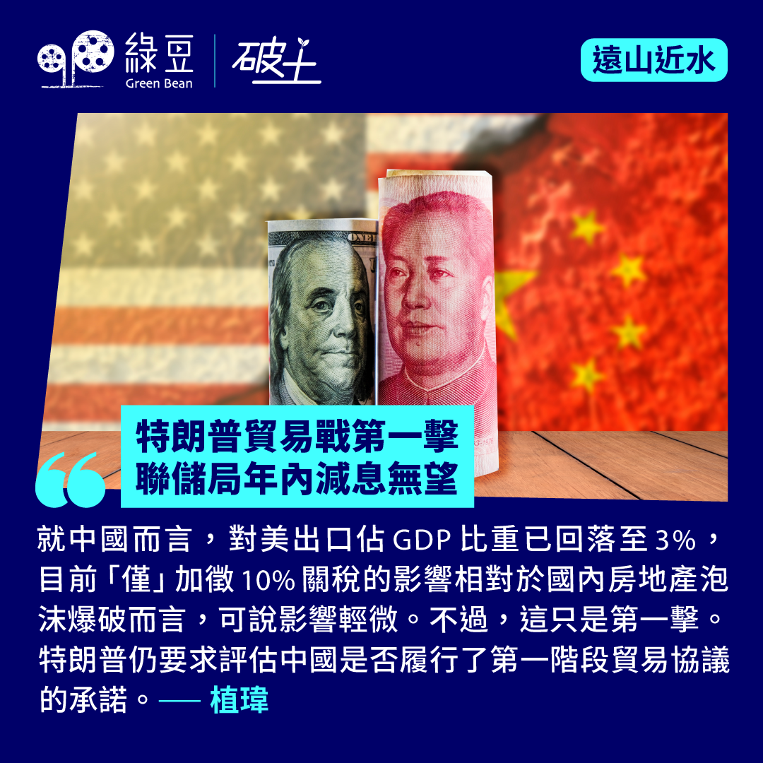 特朗普貿易戰第一擊聯儲局年內減息無望- 綠豆Green Bean Media | 讓彼此看見Be Seen, Be Together