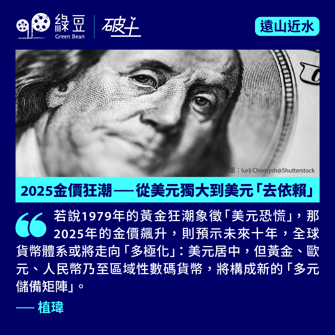 2025金價狂潮——從美元獨大到美元「去依賴」 - 綠豆Green Bean Media | 讓彼此看見Be Seen, Be Together